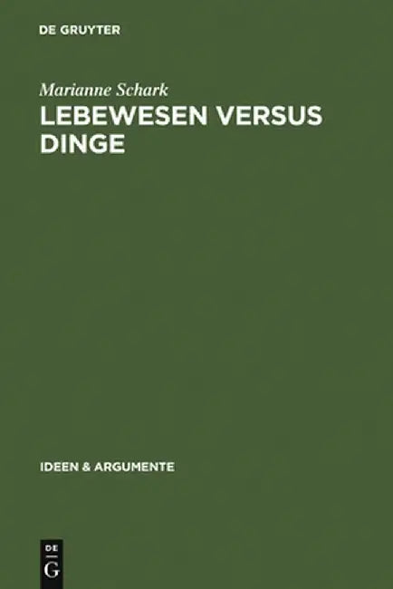 Buy Lebewesen Versus Dinge (English, Marianne Schark) — BookShops.in