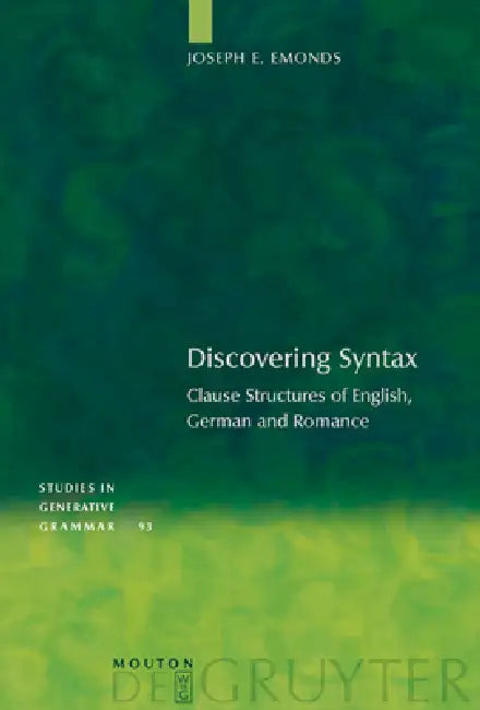 Buy Discovering Syntax (English, Joseph E. Emonds) — BookShops.in