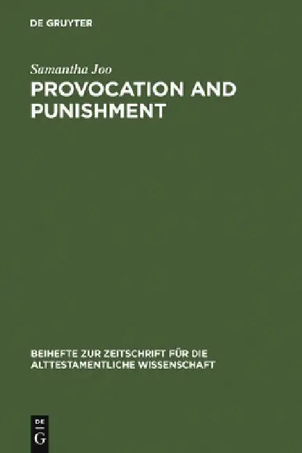 Buy Provocation and Punishment (English, Samantha Joo) โ BookShops.in