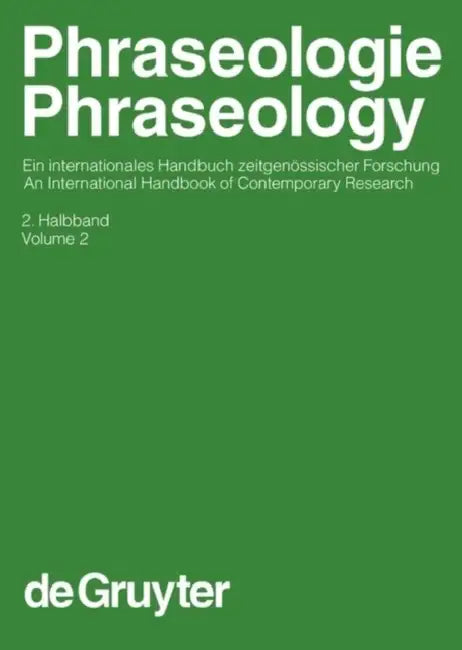 Buy Phraseologie / Phraseology. Volume 2 (English, Harald Burger) — BookShops.in