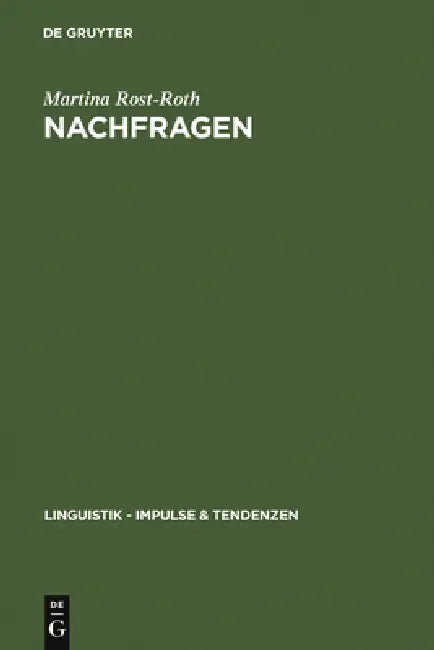 Buy Nachfragen (English, Martina Rost-Roth) — BookShops.in