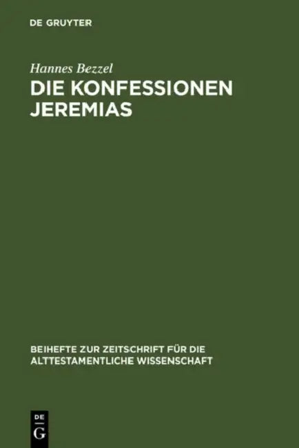 Buy Die Konfessionen Jeremias (English, Hannes Bezzel) — BookShops.in