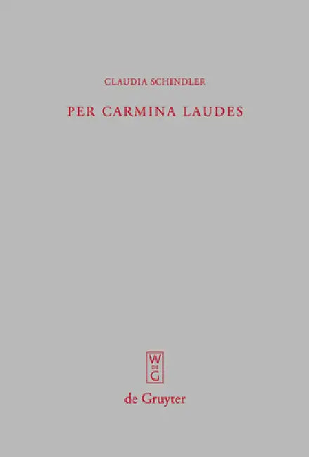 Buy Per carmina laudes (English, Claudia Schindler) — BookShops.in