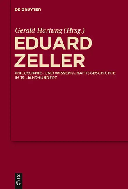 Buy Eduard Zeller (English, Gerald Hartung) β BookShops.in