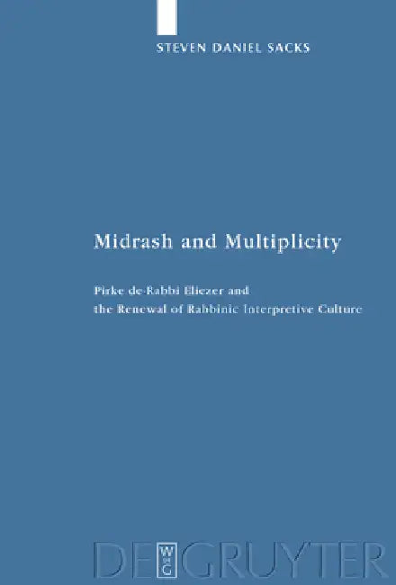 Buy Midrash and Multiplicity (English, Steven Daniel Sacks) โ BookShops.in