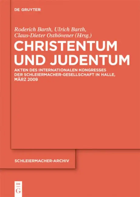 Buy Christentum und Judentum (English, Roderich Barth | Ulrich Barth | Claus-Dieter Osthövener) — BookShops.in