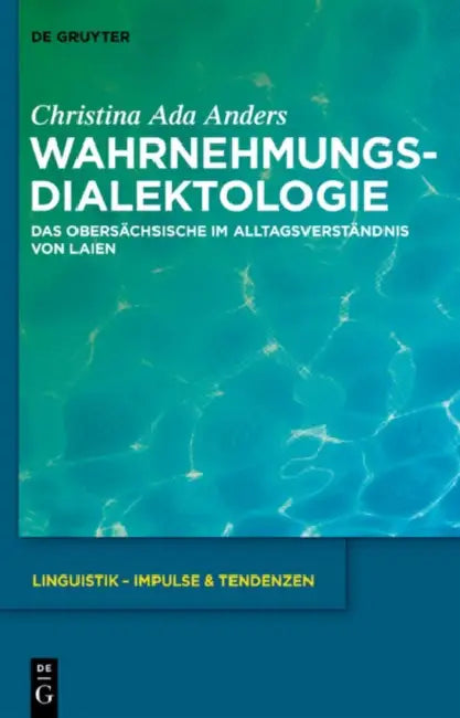 Buy Wahrnehmungsdialektologie (English, Christina Ada Anders) — BookShops.in