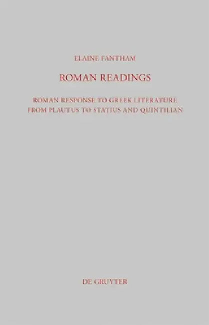 Buy Roman Readings (English, Elaine Fantham) — BookShops.in