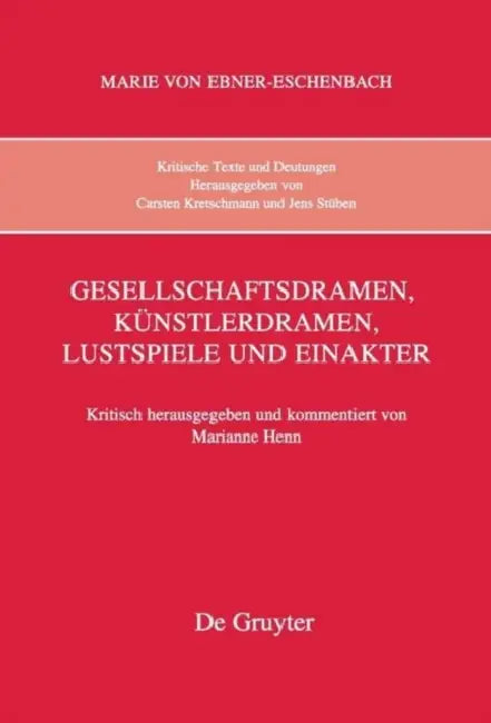 Buy Gesellschaftsdramen, Kunstlerdramen, Lustspiele Und Einakter (English, Marianne Henn) — BookShops.in