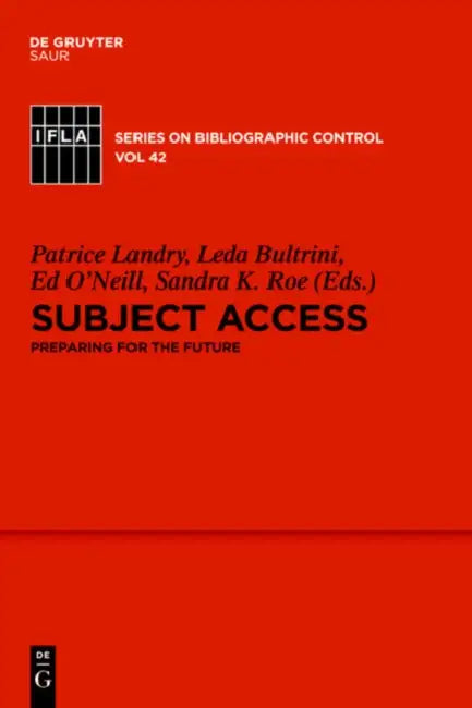 Buy Subject Access (English, Patrice Landry | Leda Bultrini | Edward T. O'Neill) — BookShops.in
