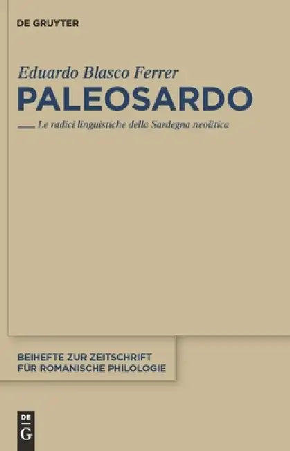 Buy Paleosardo (English, Eduardo Blasco Ferrer) — BookShops.in