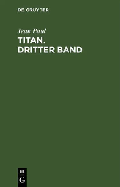 Buy Titan. Dritter Band (English, Jean Paul) — BookShops.in
