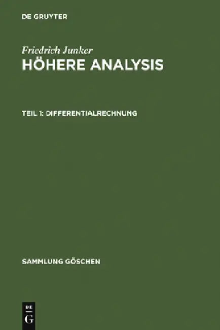 Buy Differentialrechnung (English, Friedrich Junker) — BookShops.in