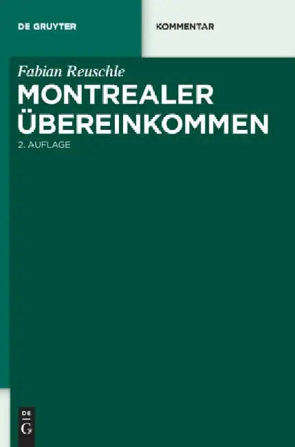 Buy Montrealer Ubereinkommen (English, Fabian Reuschle) — BookShops.in