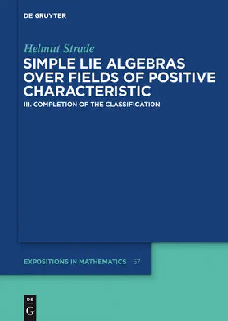 Buy Completion of the Classification (English, Helmut Strade) โ BookShops.in