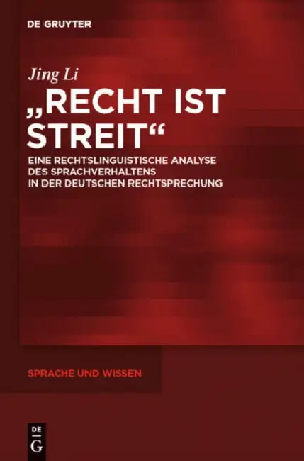 Buy "Recht ist Streit" (English, Jing Li) β BookShops.in