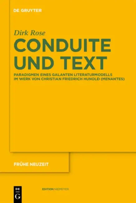 Buy Conduite und Text (English, Dirk Rose) — BookShops.in