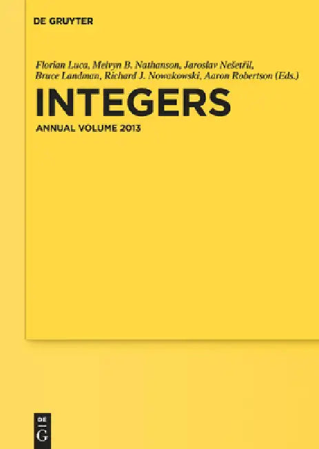 Buy Integers (English, Bruce Landman) — BookShops.in