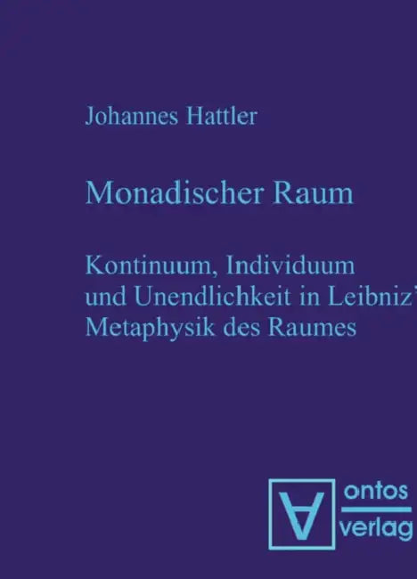 Buy Monadischer Raum (English, Johannes Hattler) — BookShops.in