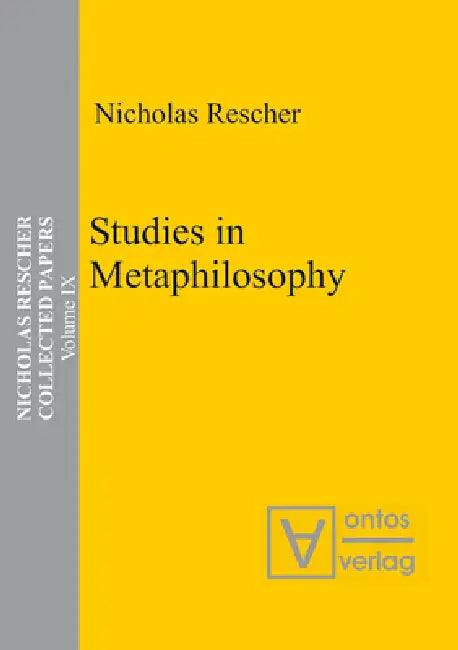 Buy Studies in Metaphilosophy (English, Nicholas Rescher) — BookShops.in
