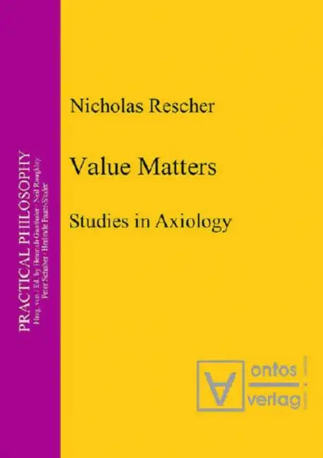 Buy Value Matters (English, Nicholas Rescher) — BookShops.in