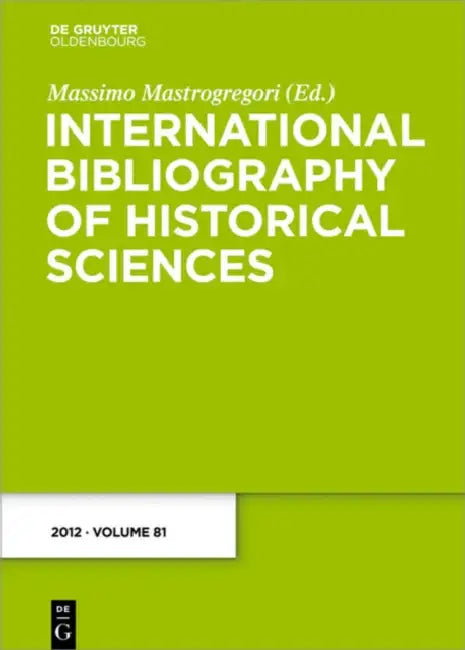 Buy 2012: 81 by Massimo Mastrogregori | German Bibliography | Walter de Gruyter Paperback | Reference History Book — BookShops.in