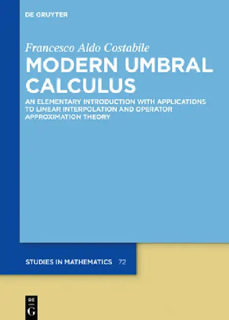 Buy Modern Umbral Calculus (English, Francesco Aldo Costabile) — BookShops.in
