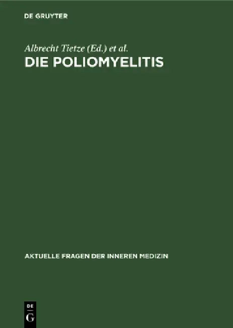 Buy Die Poliomyelitis (English, No Contributor) — BookShops.in