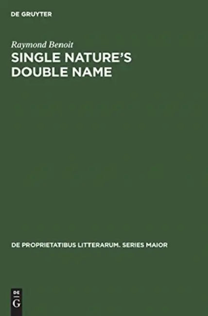 Buy Single Nature's Double Name (English, Raymond Benoit) — BookShops.in