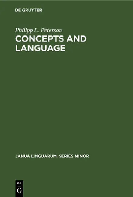 Buy Concepts and Language (English, Philipp L. Peterson) — BookShops.in