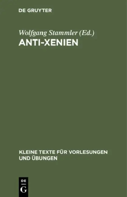Buy Anti-Xenien (English, Wolfgang Stammler) β BookShops.in