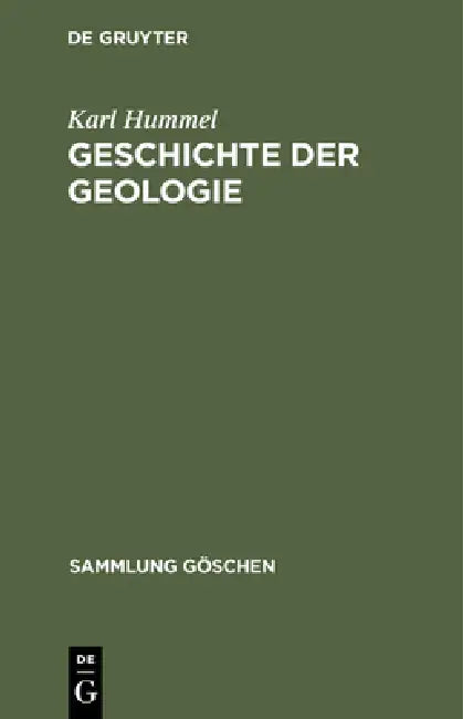 Buy Geschichte der Geologie (English, Karl Hummel) — BookShops.in