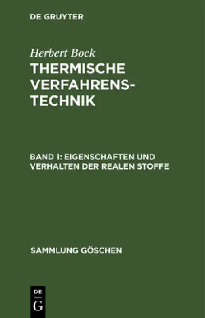 Buy Eigenschaften Und Verhalten Der Realen Stoffe (English, Herbert Bock) — BookShops.in