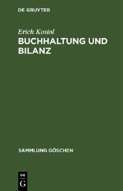 Buy Buchhaltung und Bilanz (English, Erich Kosiol) — BookShops.in