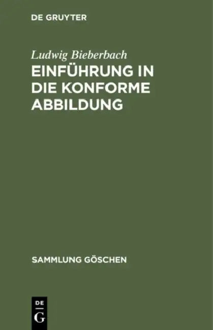 Buy Einführung in die konforme Abbildung (English, Ludwig Bieberbach) — BookShops.in