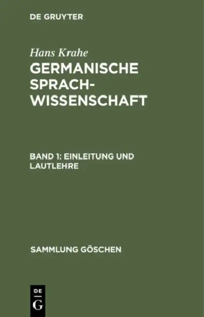 Buy Einleitung und Lautlehre (English, Hans Krahe) — BookShops.in