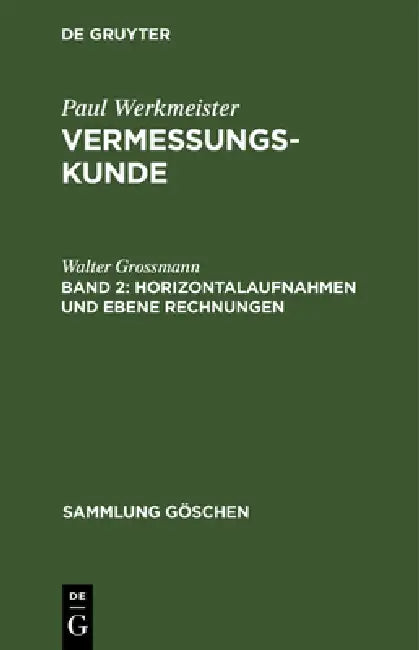 Buy Horizontalaufnahmen und ebene Rechnungen (English, Walter Grossmann) — BookShops.in