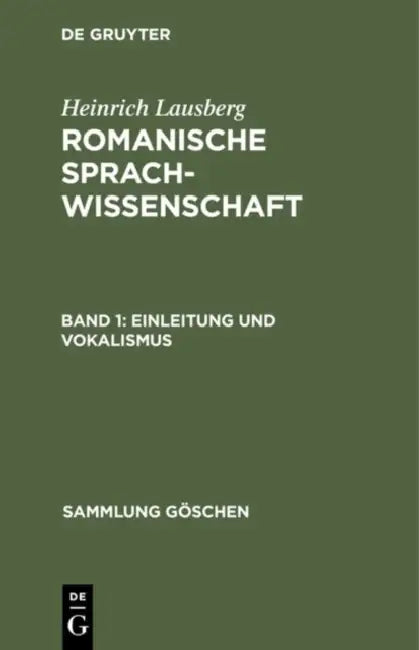 Buy Einleitung und Vokalismus (English, Heinrich Lausberg) — BookShops.in