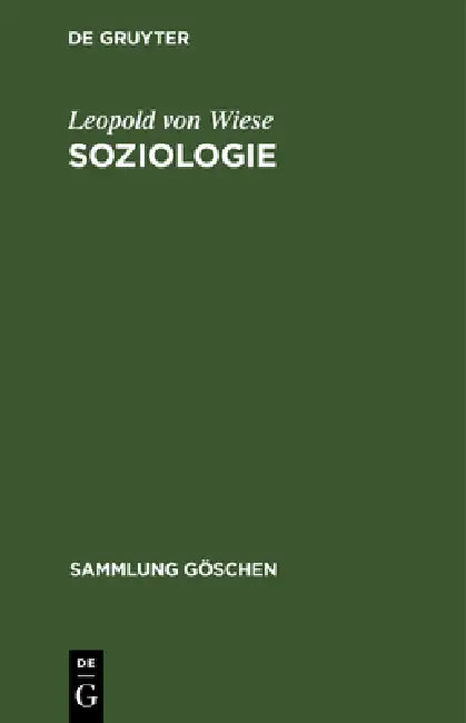 Buy Soziologie (English, Leopold Von Wiese) — BookShops.in
