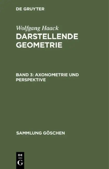Buy Axonometrie und Perspektive (English, Wolfgang Haack) — BookShops.in