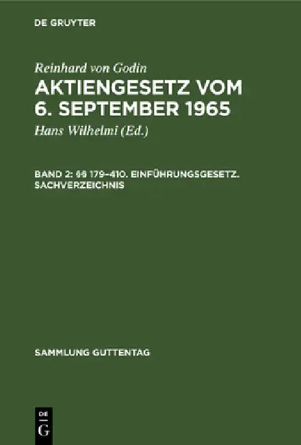 Buy §§ 179-410. Einführungsgesetz. Sachverzeichnis (English, Hans Wilhelmi | Reinhard Von Godin) — BookShops.in