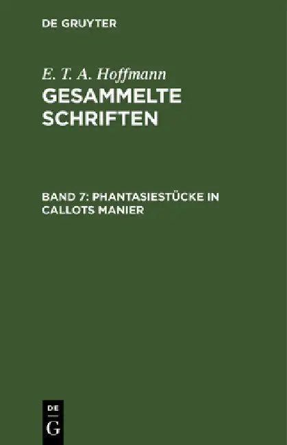 Buy Phantasiestücke in Callots Manier (English, Jean Paul) — BookShops.in