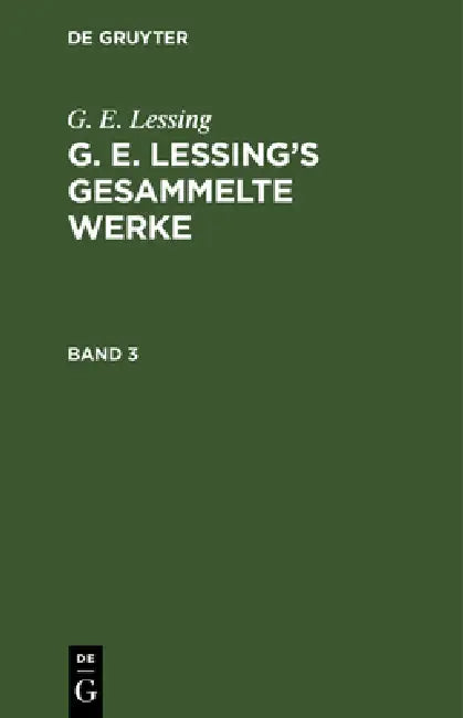 Buy G. E. Lessing (English, G. E. Lessing) — BookShops.in