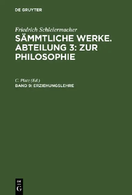 Buy Erziehungslehre (English, C. Platz) — BookShops.in