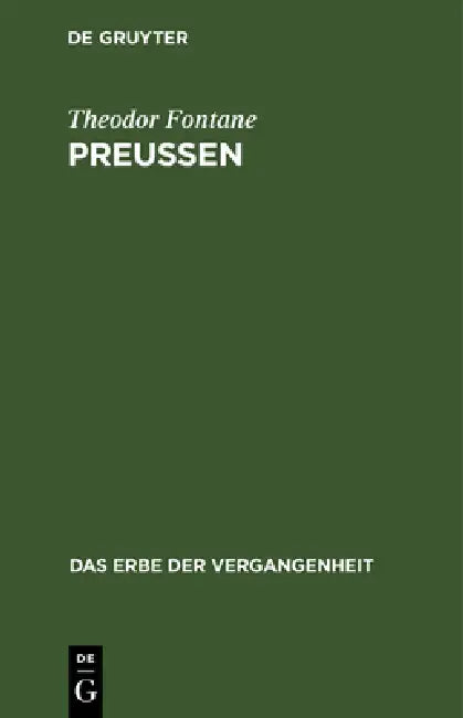 Buy Preußen (English, Theodor Fontane) — BookShops.in