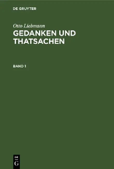 Buy Otto Liebmann (English, Otto Liebmann) — BookShops.in