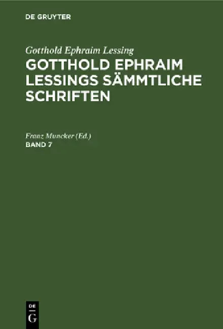 Buy Gotthold Ephraim Lessing (English, Franz Muncker) — BookShops.in