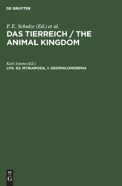 Buy Myriapoda, 1 (English, Karl Attems) — BookShops.in