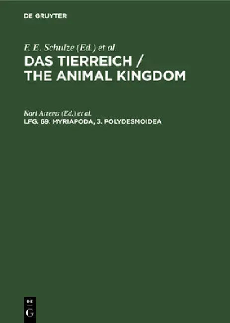 Buy Myriapoda, 3. Polydesmoidea (English, Karl Attems | Heinz Wermuth | Robert Mertens) — BookShops.in