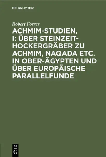 Buy Achmim-Studien, I (English, Robert Forrer) — BookShops.in